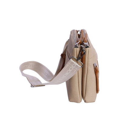 Bandolera doble compartimento Coronel Tapiocca Biella Beige