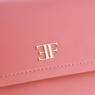 Bolso de hombro solapa Eferri Bea Rosa