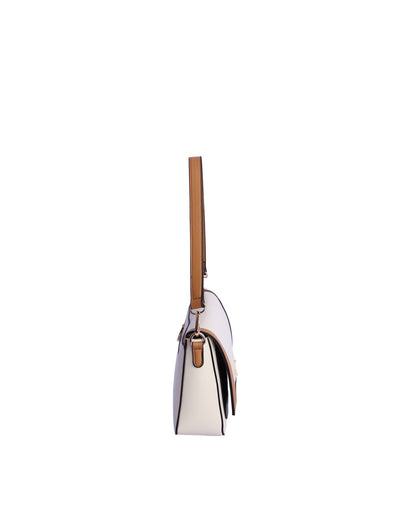 Bolso de Hombro con Bandolera Don Algodón Alexa Blanco