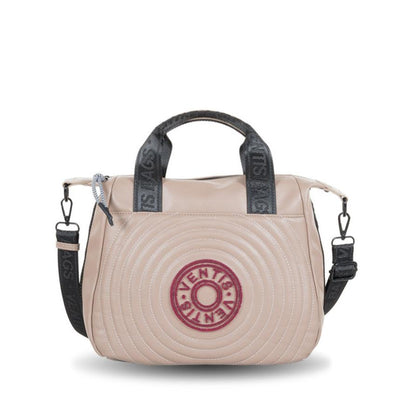 Bolso de hombro Ventis con logo frontal bordado color Taupe