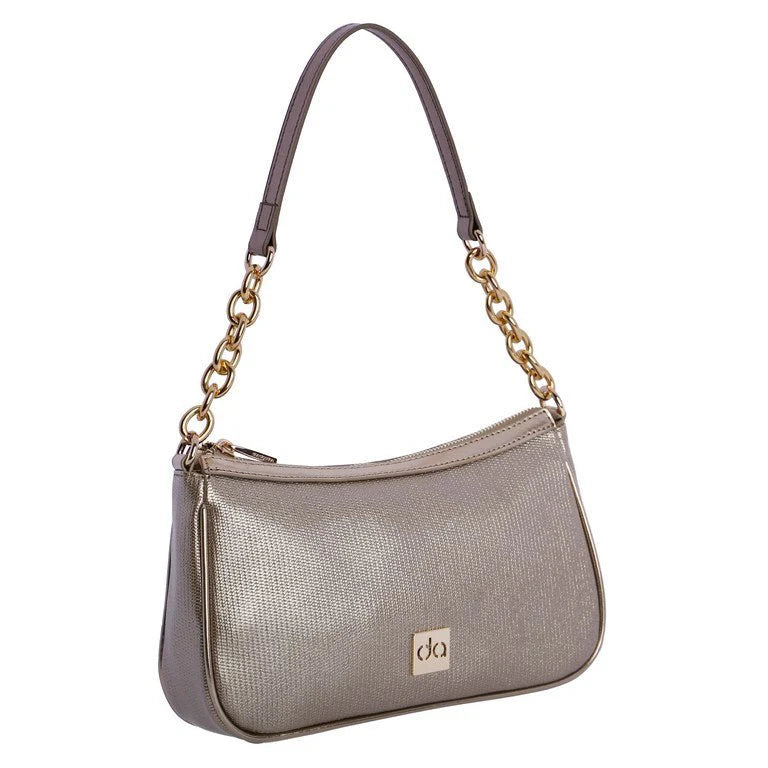 Bolso de Hombro Don Algodon Eventos Metallic Oro