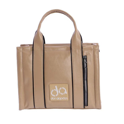 Bolso de Mano con Bandolera Don Algodon Dimaro Beige