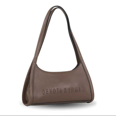 Bolso de hombro Devota & Lomba Ground Marrón