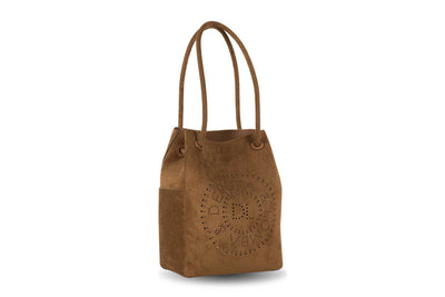 Bolso de hombro dos asas Devota & Lomba Smooth Camel