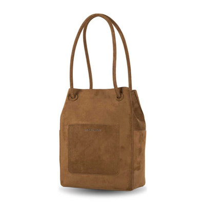 Bolso de hombro dos asas Devota & Lomba Smooth Camel