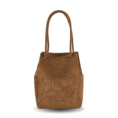 Bolso de hombro dos asas Devota & Lomba Smooth Camel