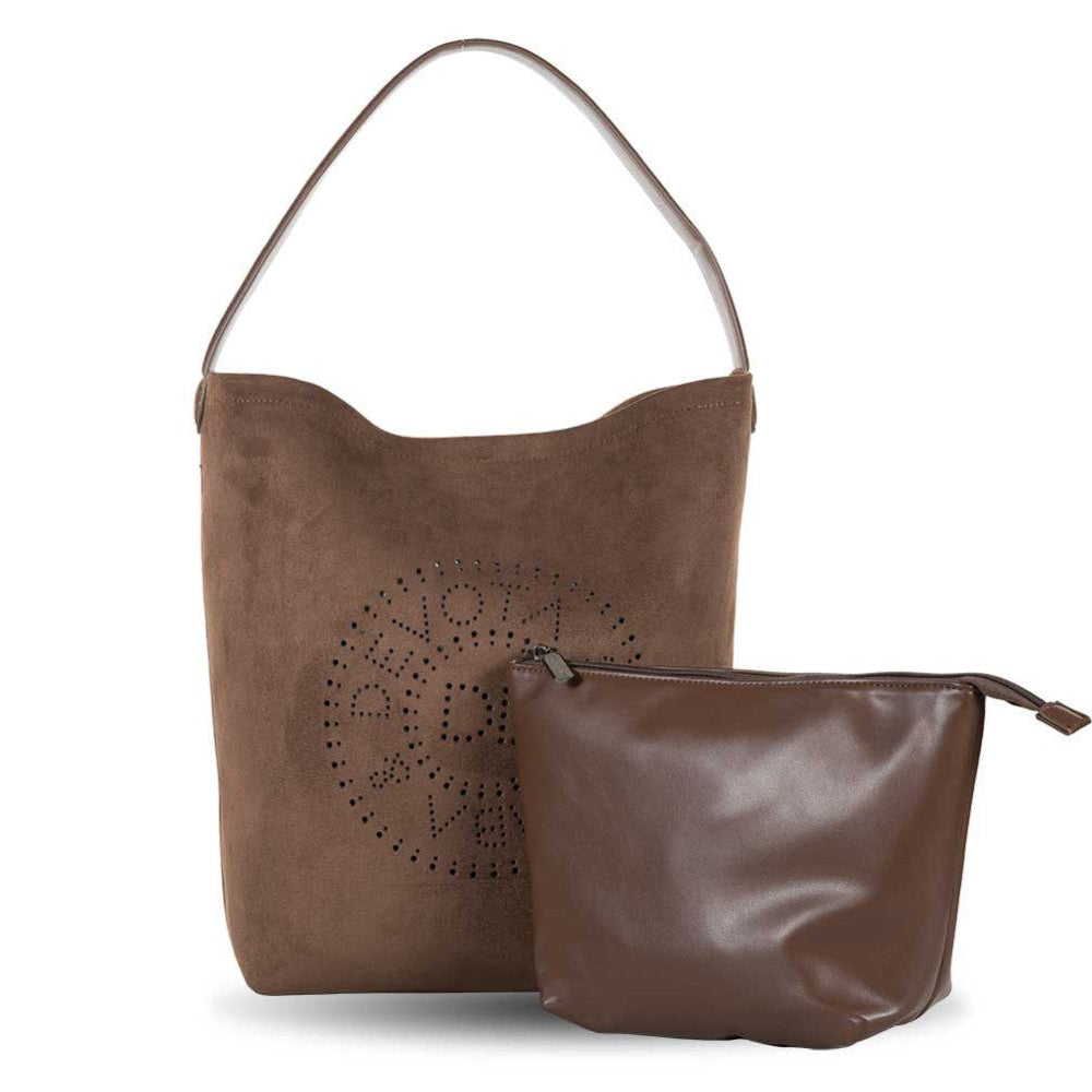 Bolso de hombro Devota & Lomba Smooth Marrón