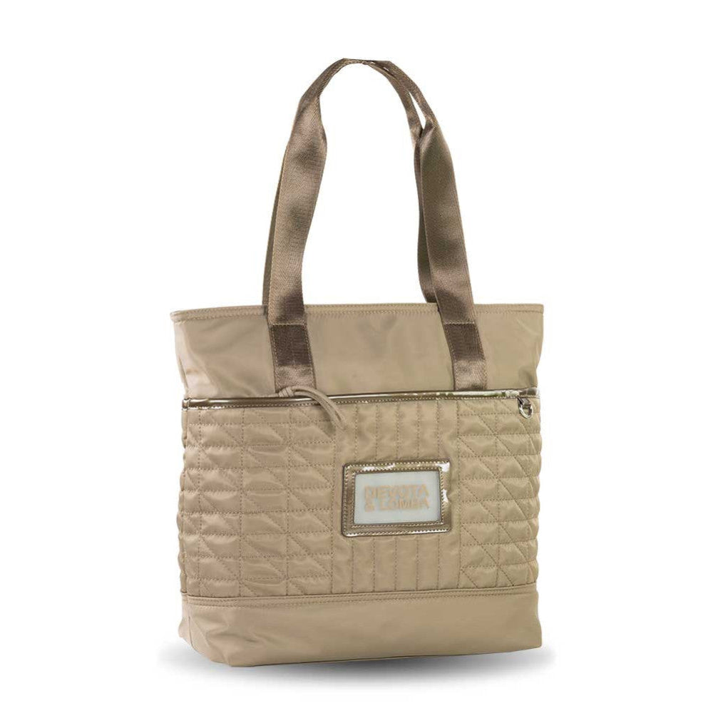 Bolso Shopper Devota & Lomba Plate color Tierra