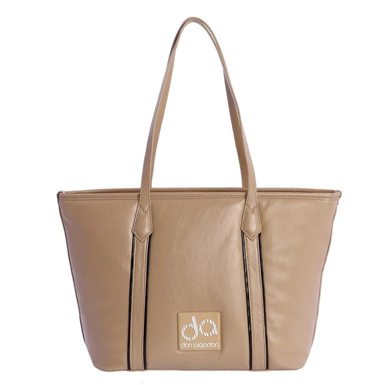 Bolso Shopper Don Algodon Alice Beige