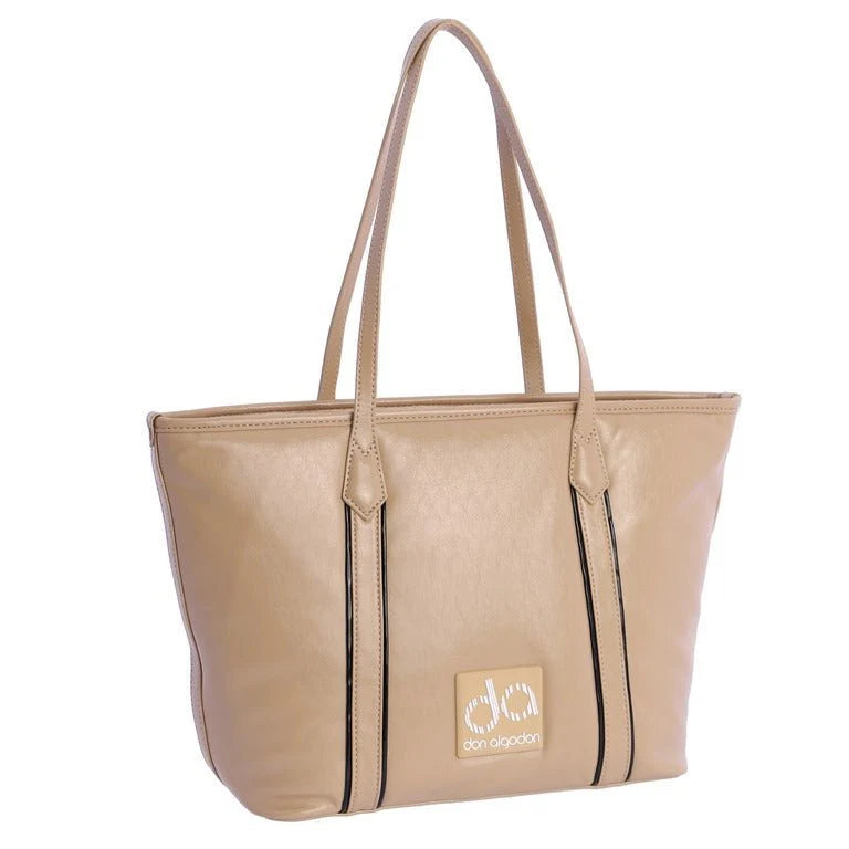 Bolso Shopper Don Algodon Alice Beige