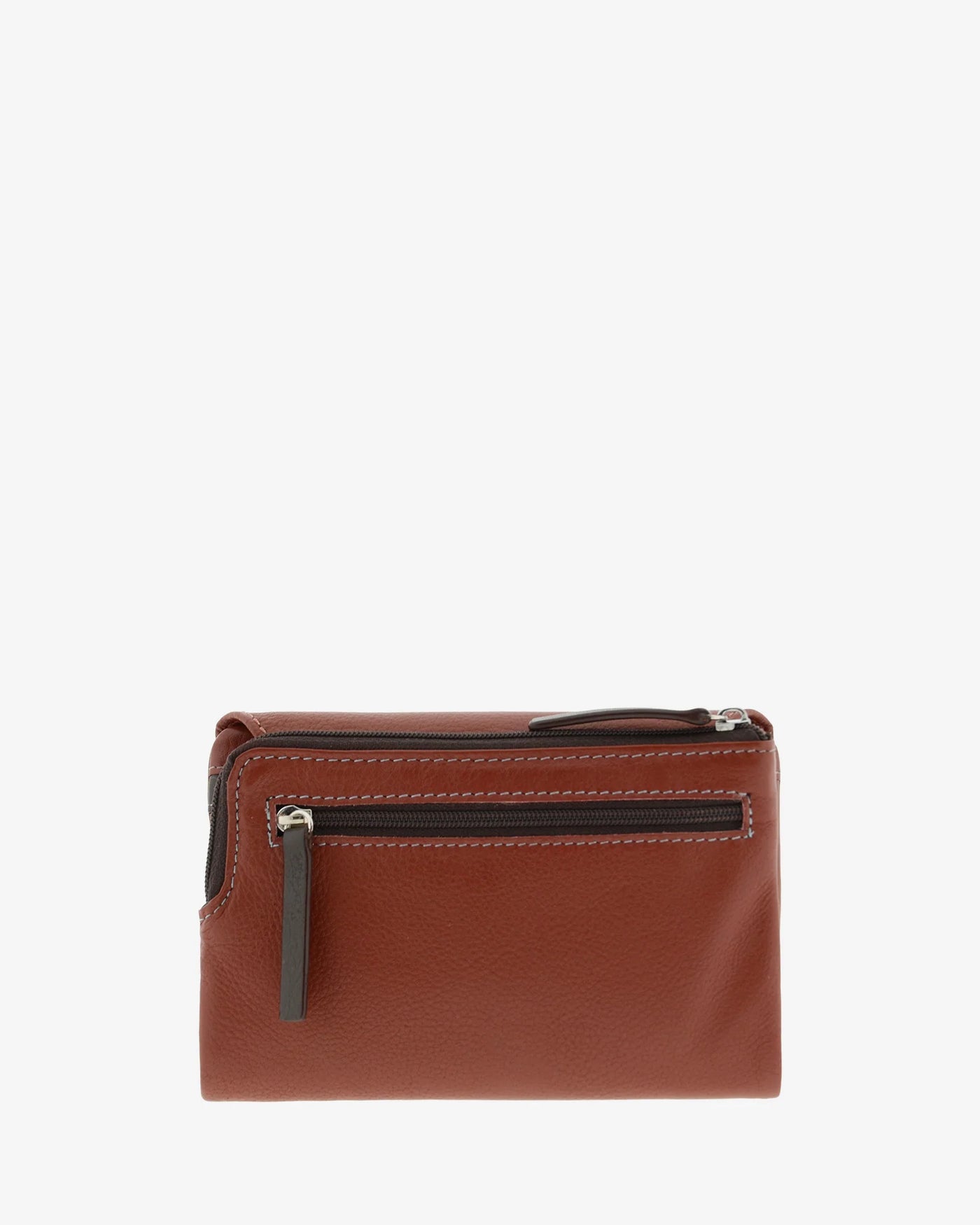 Billetero de Piel (16 X 9cm) monedero de cremallera Adapell Affinita Chili