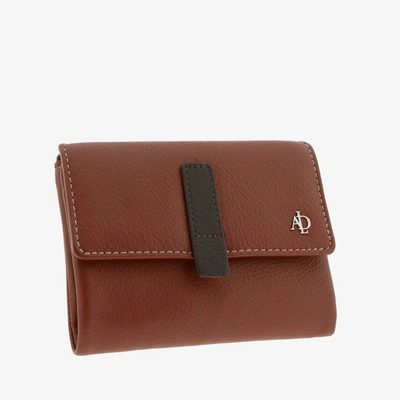 Billetero de Piel (14 X 9cm) monedero de cremallera Adapell Affinita Chili