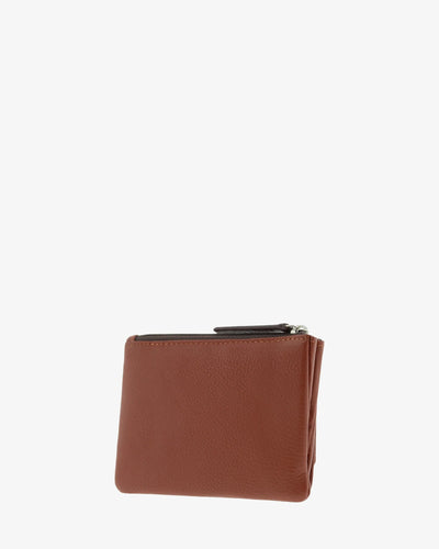 Billetero de Piel (13 X 9cm) monedero de cremallera Adapell Affinita Chili