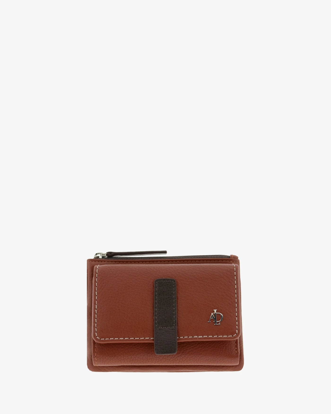 Billetero de Piel (13 X 9cm) monedero de cremallera Adapell Affinita Chili