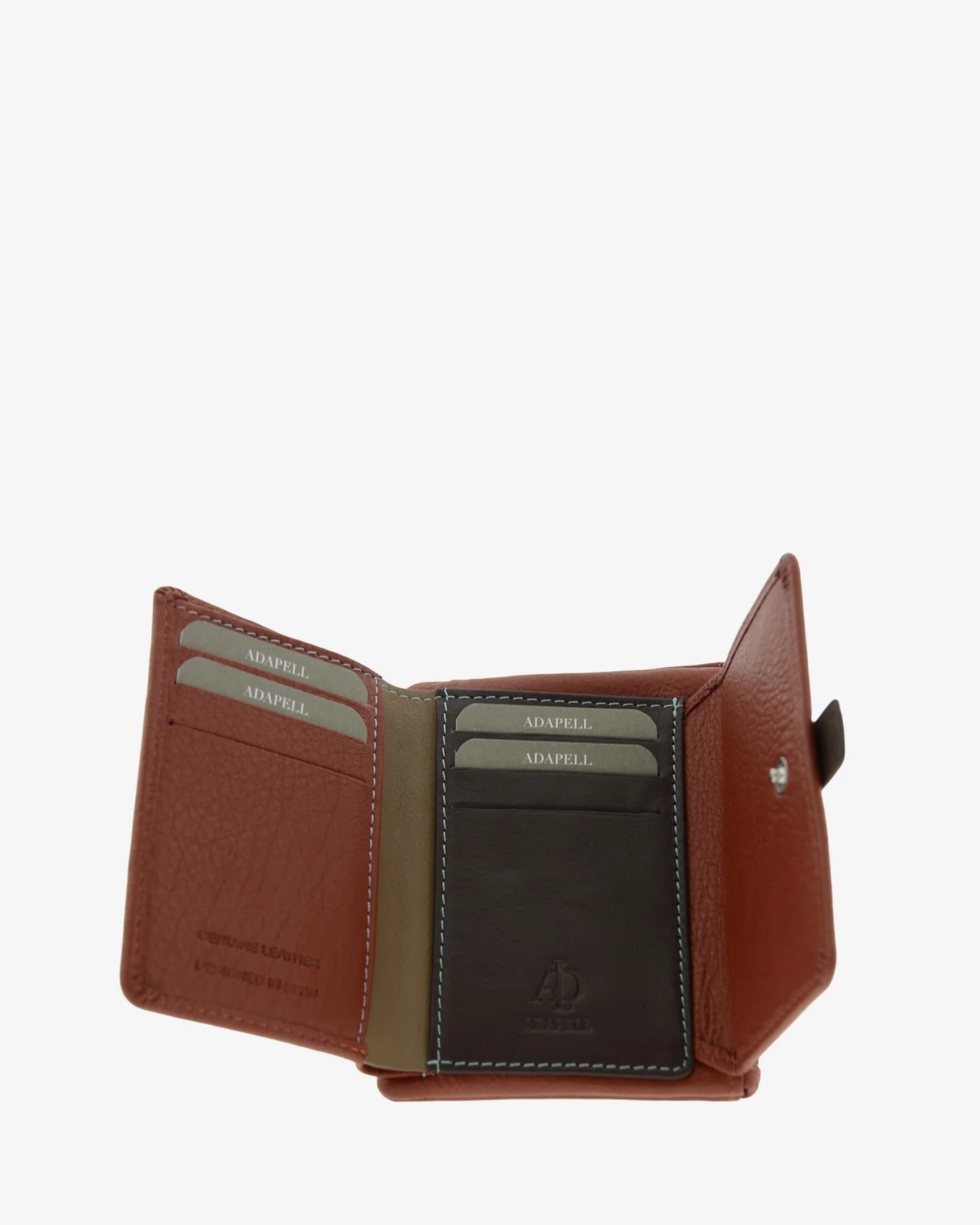 Billetero de Piel (13 X 9cm) monedero de cremallera Adapell Affinita Chili