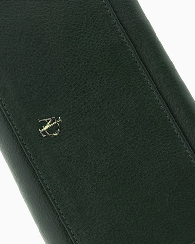 Billetero de Piel (20 X 10cm) de cremallera Adapell Lettera Verde