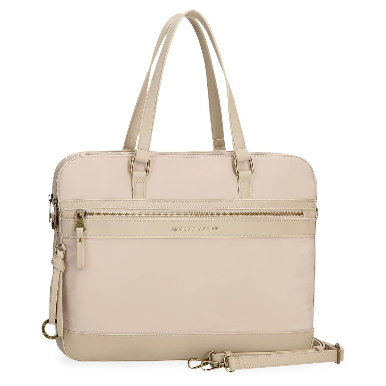 Bolso Maletin porta ordenador 15,6" Pepe Jeans Morgan Beige