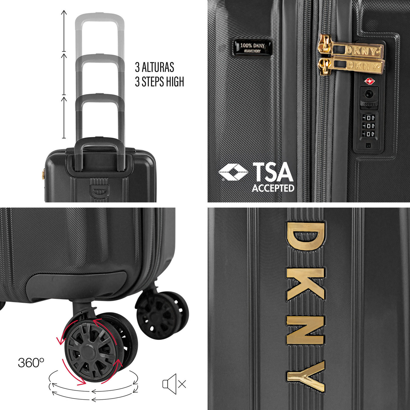 Maleta Cabina DKNY - 1030 (55 x 36 x 23 cm)