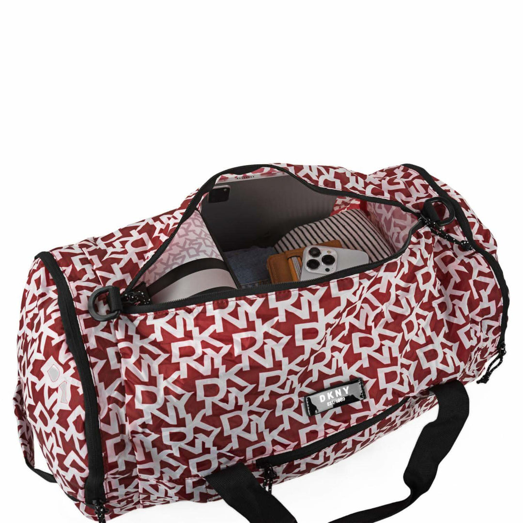Sac de voyage pliable DKNY Duffle 928 Rouge/Blanc