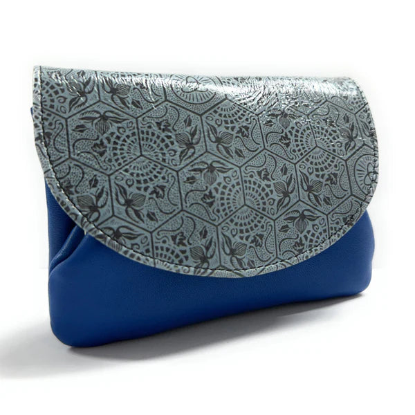 Monedero de Piel N428 Lugupell Gracia Azul