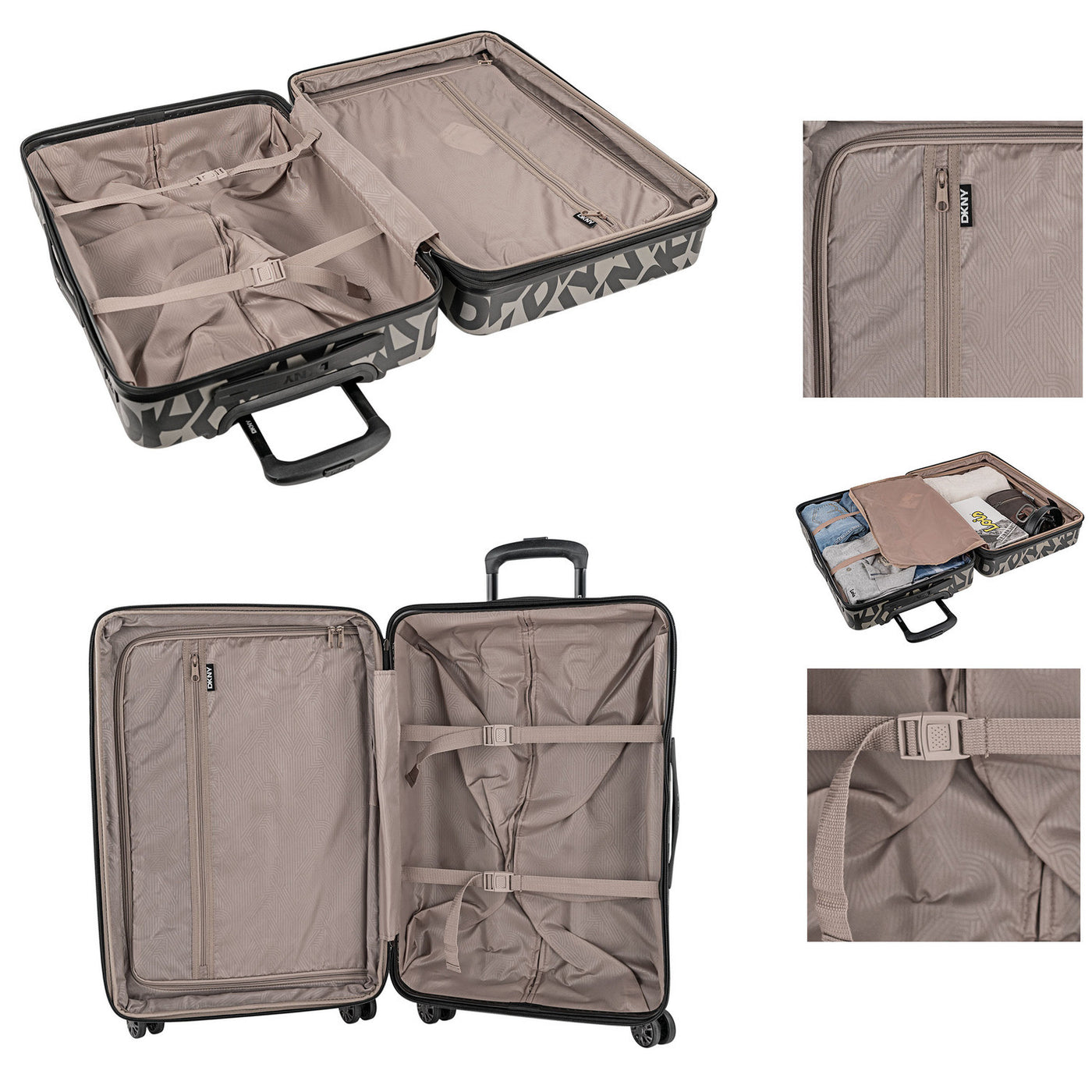 Juego de 3 Maletas Cabina, Mediana y Grande DKNY - 3100 Step & Repeat