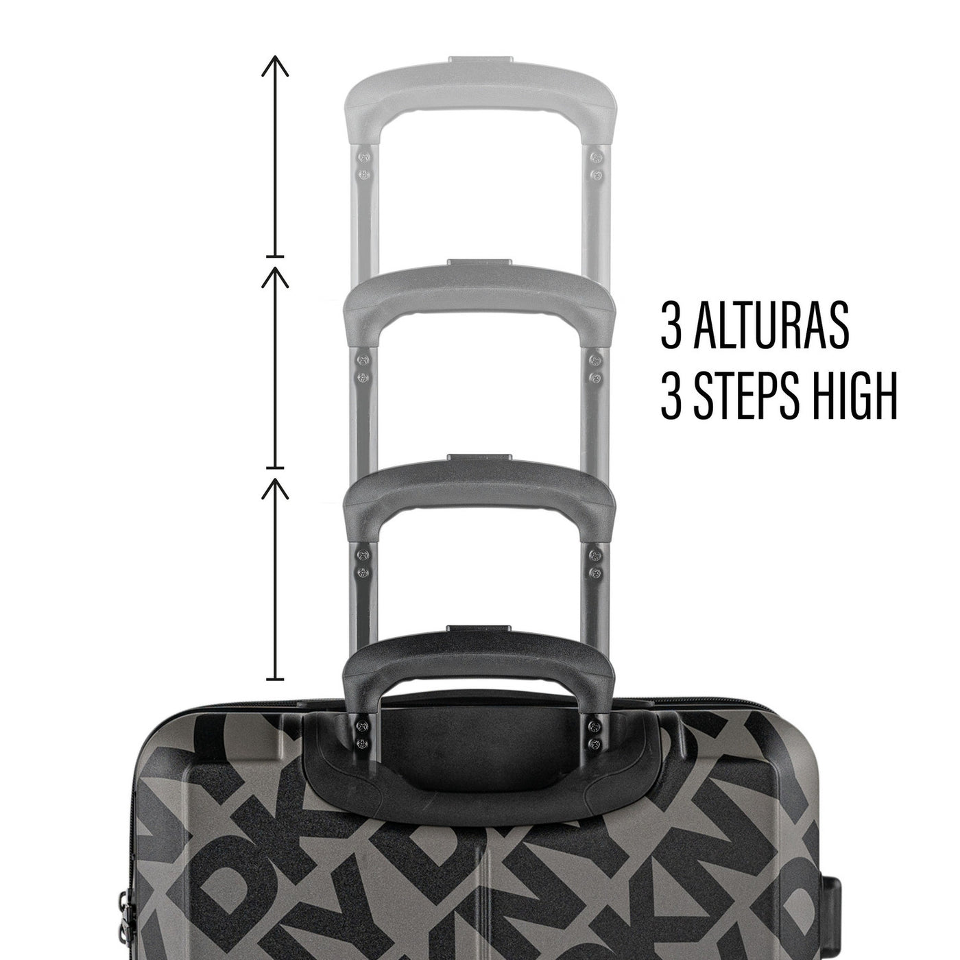 Juego de 3 Maletas Cabina, Mediana y Grande DKNY - 3100 Step & Repeat