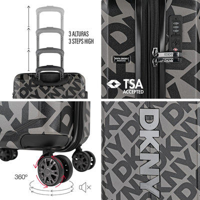 Juego de 2 Maletas Cabina y Mediana DKNY - 3100 Step & Repeat