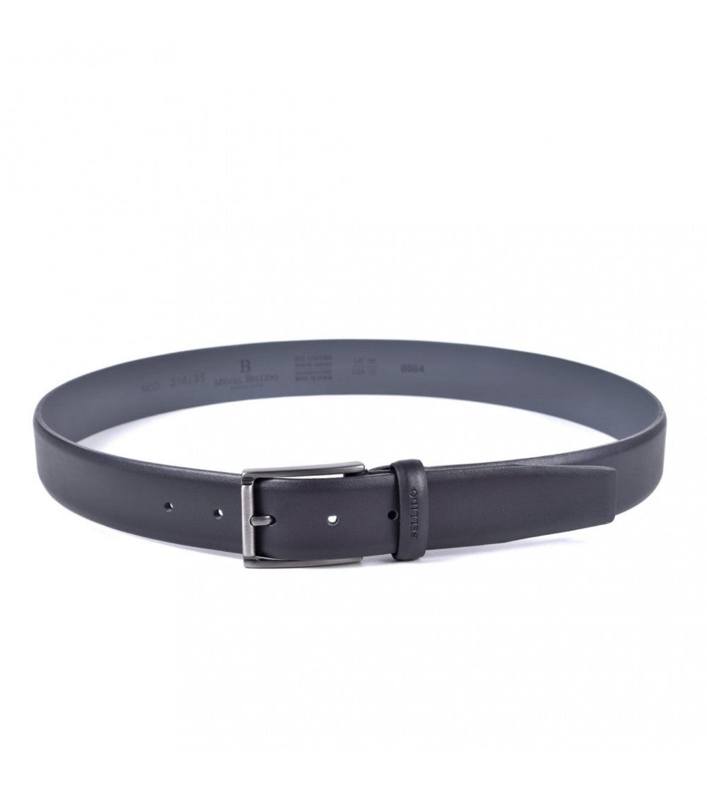 Cinturón en Piel de Vacuno Miguel Bellido Modelo 210 Negro