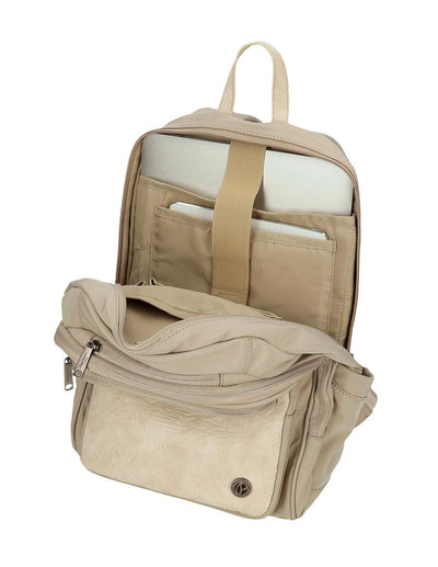 Mochila 37cm Pepe Jeans Jana Beige