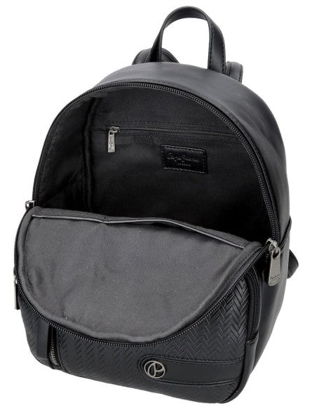 Mochila casual 25cm Pepe Jeans Sprig Negro