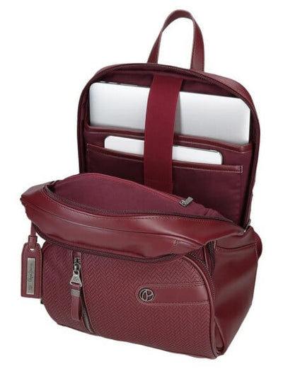 Mochila Porta Ordenador 13,3" Pepe Jeans Sprig Burgundy 9L