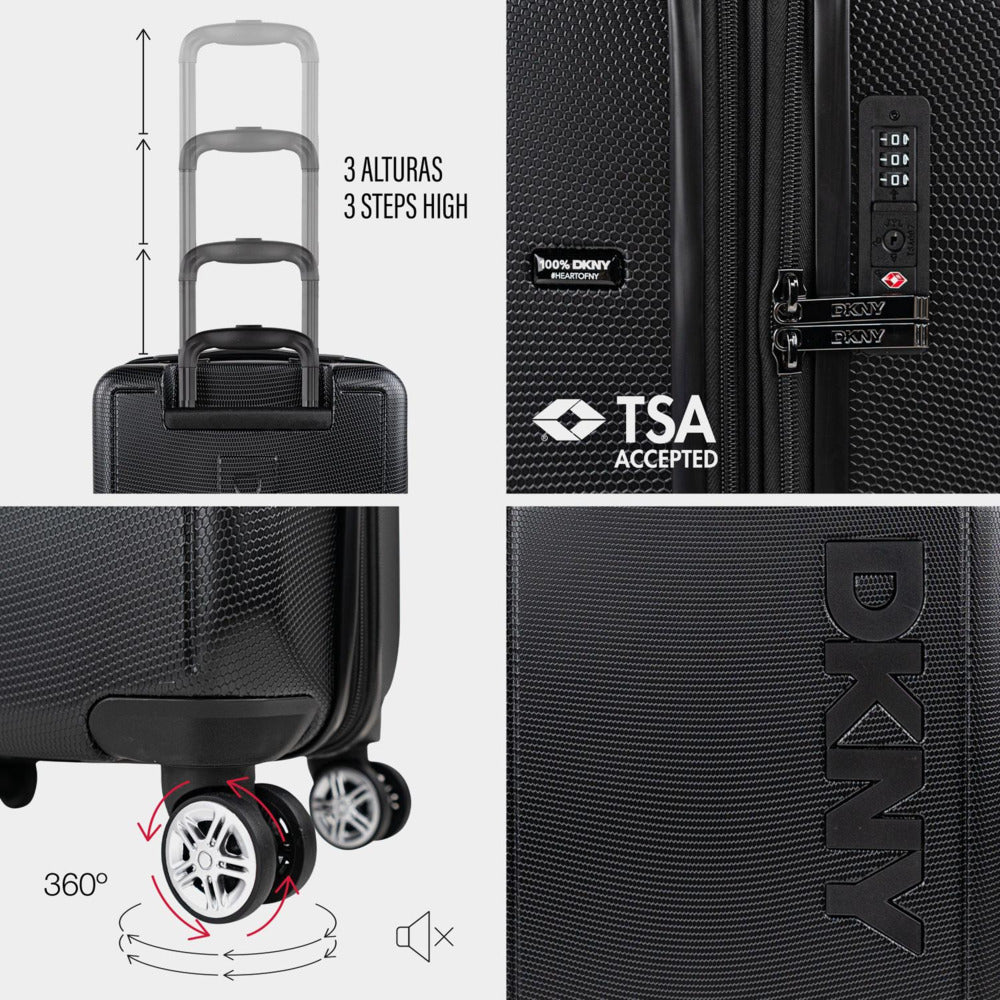 Juego de 2 Maletas Cabina y Mediana DKNY - 3103 Simply Put