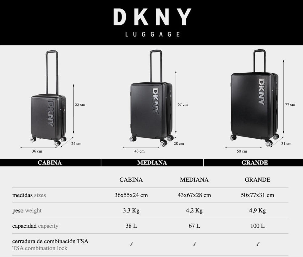 Juego de 2 Maletas Mediana y Grande DKNY - 3103 Simply Put