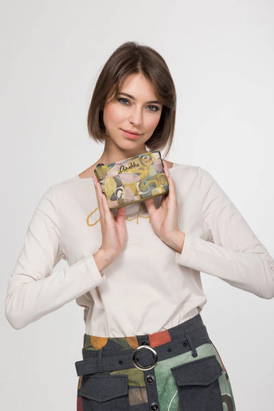 Monedero triple compartimento Anekke Bloom