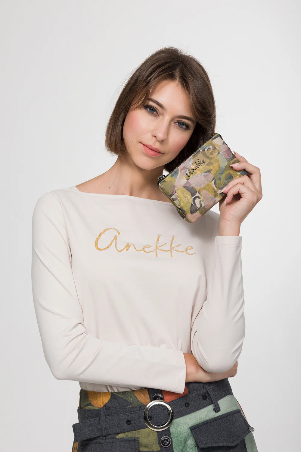 Monedero triple compartimento Anekke Bloom