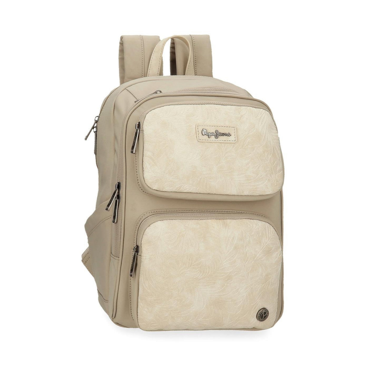 Mochila 37cm Pepe Jeans Jana Beige