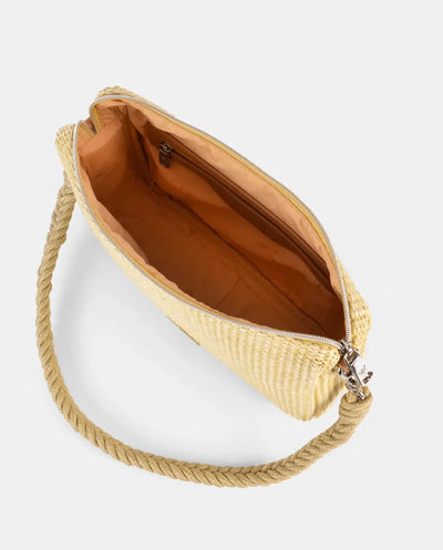 Bolso de Hombro Pepe Moll Sylvie Rafia Lime