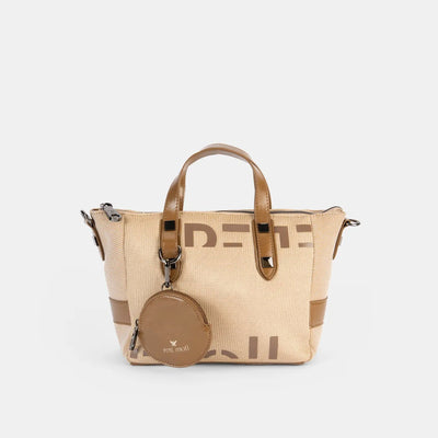 Bolso de Mano con Bandolera Pepe Moll Heidi Ibiza Sand
