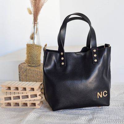 Bolso cubo tachas cristal NC Noco Negro