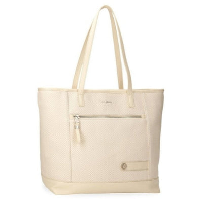 Bolso Tote porta ordenador Pepe Jeans Sprig Beige