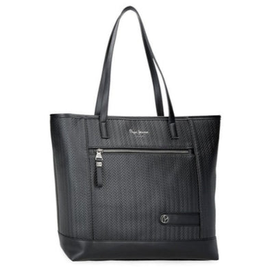 Bolso Tote porta ordenador Pepe Jeans Sprig Negro