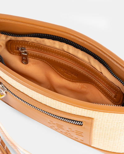 Bolso de Mano con bandolera Pepe Moll Rose Manila Natural