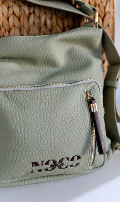 Bolso – mochila piel vegana grano Noco Verde