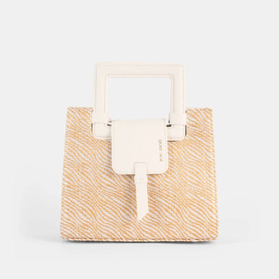Bolso de Mano con Bandolera Pepe Moll Violet Capri White