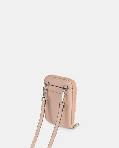 Bandolera porta móvil Pepe Moll Lena Napa Puff Nude