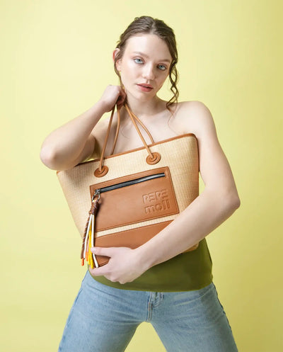 Bolso de Hombro Pepe Moll Rose Manila Natural