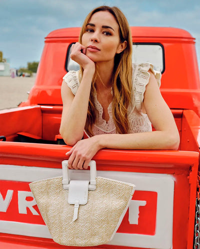Bolso de Mano Pepe Moll Violet Capri White