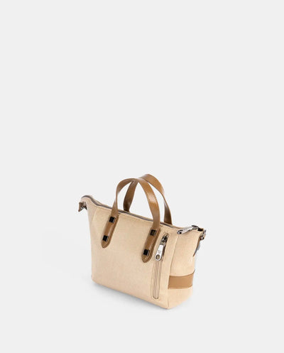 Bolso de Mano con Bandolera Pepe Moll Heidi Ibiza Sand