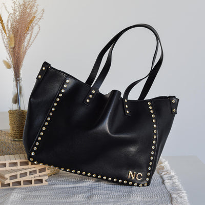 Shopper tachas cristal NC Noco Negro