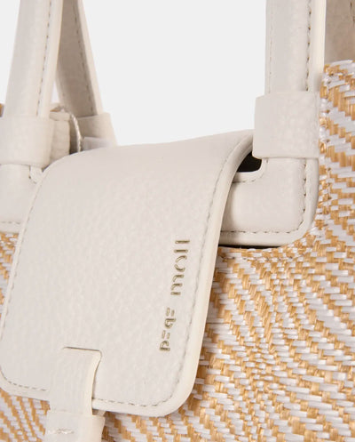 Bolso de Mano con Bandolera Pepe Moll Violet Capri White